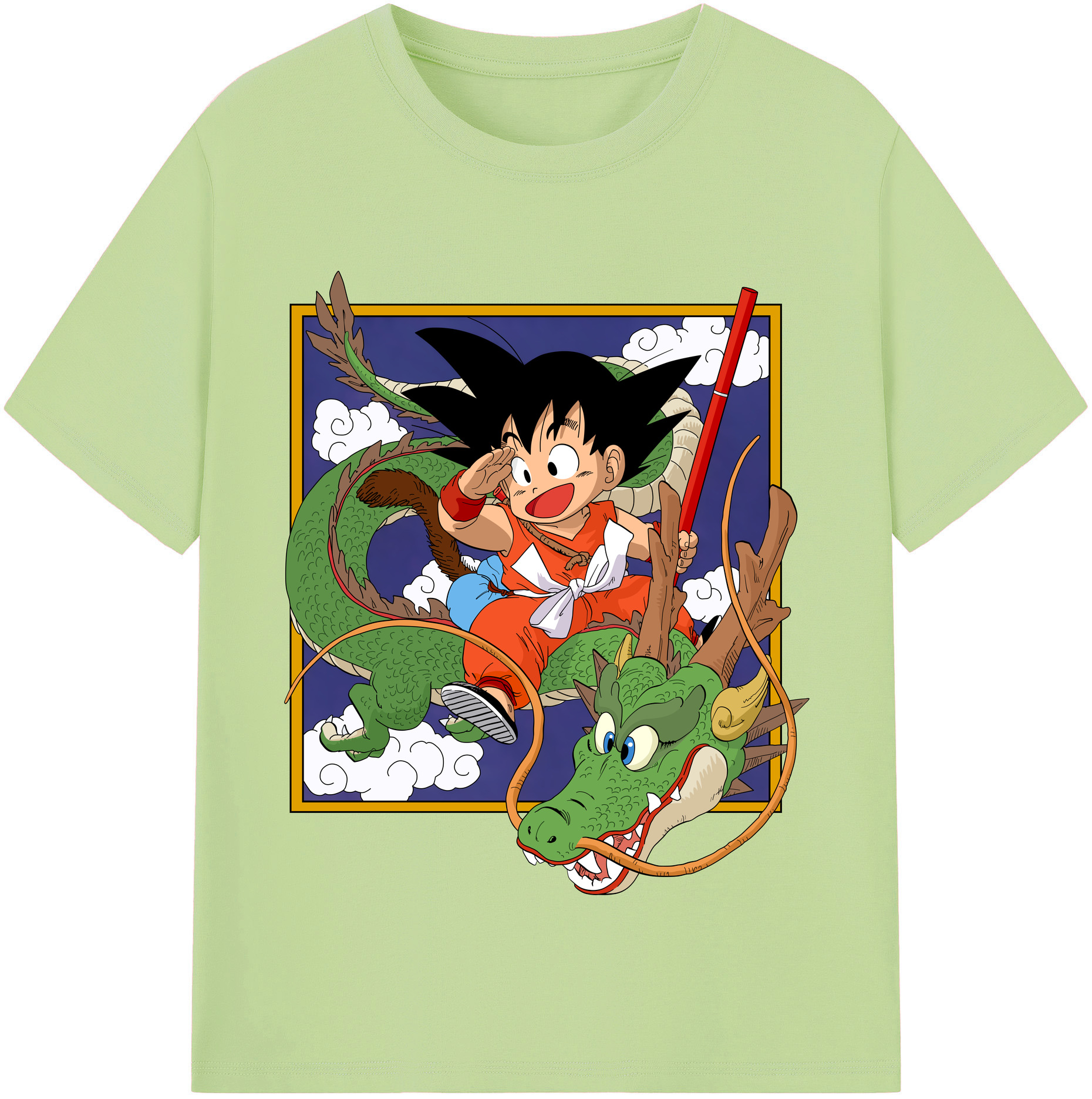 （画像用） ドラゴンボール 孫悟空（そん ごくう）Son Goku カカロット DRAGON BALL Kakarotto 綿100％半袖Tシャツ（フロントプリント）